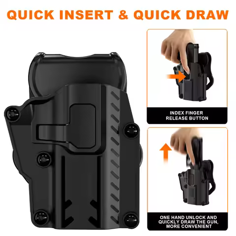 2026New Universal Pistol Holster For Glock G17 G19 G19X G26 G43 G43X 1911 P220 P320 Universal Handgu