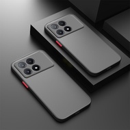 Xiaomi Poco F6 X6 X5 Pro X4 GT X3 NFC M5 M4 M3 M6 Pro F5 Pro F3 F4用耐衝撃アーマーマットケース、バンパー耐衝撃電話カバー、ブラック、P