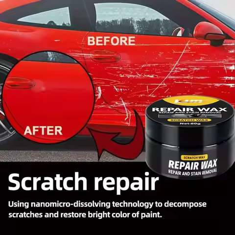 80g Premium Paint Polishing KJM Car Scratch Repair Wax - Gloss Restoration Cream for All Vehicles