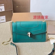 Real new Shot Snake Head Bag Organ Chain Genuine Leather Crossbody Shoulder Fashion High-End Female 