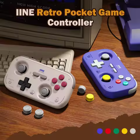 IINE Pocket Gamepad for Nintendo Switch 2/1 Steam Deck Phone Car Portable Retro Controller Hall Effe