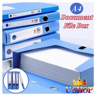 A4 Portable Document File Storage Box Light Business Document Box Data Sorting Storage Box Loose-lea