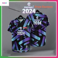 EFOOTBALL 2024 FULL SUBLIMATION JERSEY [  ] NEW DESIGN RETRO COLLAR VIRAL Tshirt Lelaki Bu Jersey Viral Tiktok