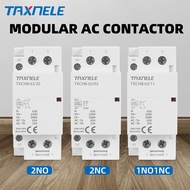 Din rail Household 32A 63A 2P 220V/230V 50/60HZ  ac Modular contactor 2NO 2NC 1NO1NC Household