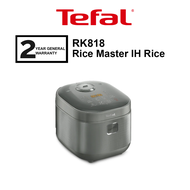 Tefal 1.8L Rice Master IH Rice Cooker RK818 (10 cups) / Philips 4L HD4539 5000 Series HD4539/62 (Bla