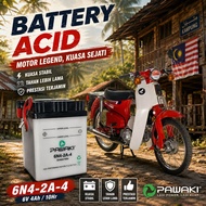 Pawaki Bateri Basah Motor 6N4-2A-4 Battery Motorcycle HONDA C70 GBO  YAMAHA Y80 RX80 SUZUKI RC80