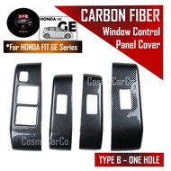 🔥SG SELLER🔥 Honda Jazz/Fit GE GE6 GE8 2008-2014 Interior Window Panel Cover Carbon Fiber Trim Protection Accessories