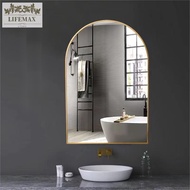 [SG Seller]Wall hanging art Mirror Bathroom Mirror  arch makeup Mirror dressing Mirror  toilet porch decorative Mirror