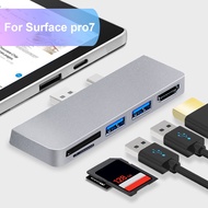 USB C Hub 4K HD Multimedia Interface Data Transmission Dual USB3.0 Ports 5 in 2 USB C Hub for Surfac