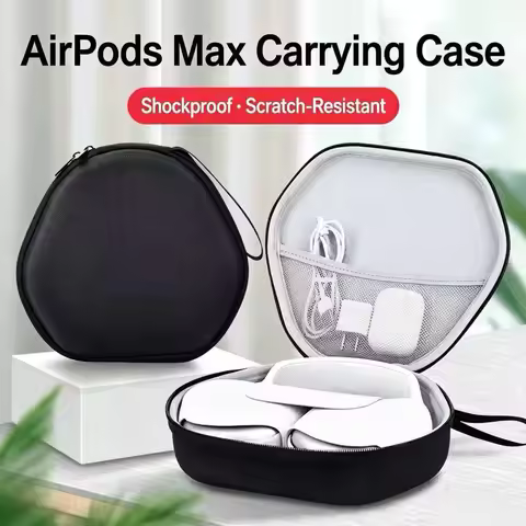Hard EVA Shockproof Travel Carrying Storage Case Scratch‑Resistant Protective Bag Box for AirPods Ma