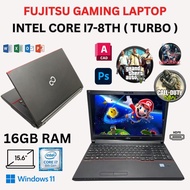 GAMING INTEL CORE I5-8TH / I7-8TH FUJITSU LIFEBOOK 15.5INCH 16GB RAM 256GB SSD WINDOW 11 PRO LAPTOP