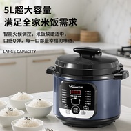 Wanhe Electric Pressure Cooker Multifunctional Electric Pressure Cooker4L5L6Intelligent Double-Cavit