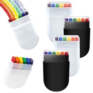Rainbow Face Rainbow World Cup European Cup Face Painting Halloween Rainbow Stripes Face Doodle Cray