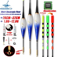 New Rock Fishing Float Short Type Nightlight Electronic Led Sensing Bite Hook Turns Red With Large B