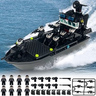 Compatible with Lego Diver Police SWAT Transport Ship Helicopter Airplane Tile Assembled B兼容乐高潜水员警察特
