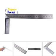 <Dream-t> 1x Stainless Steel 15x30cm 90 Degree Angle Metric Try Mitre Square Ruler Scale On Sale