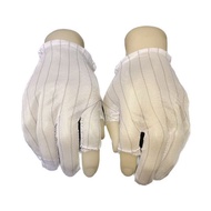 ESD Gloves Stripped Cutting 2 Antistatic Gloves Striped Cutting 2 Fingers