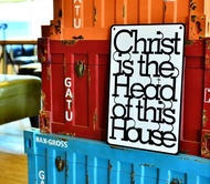 基督是我家之主 Cross/經文掛飾/壁貼/擺飾/禮品