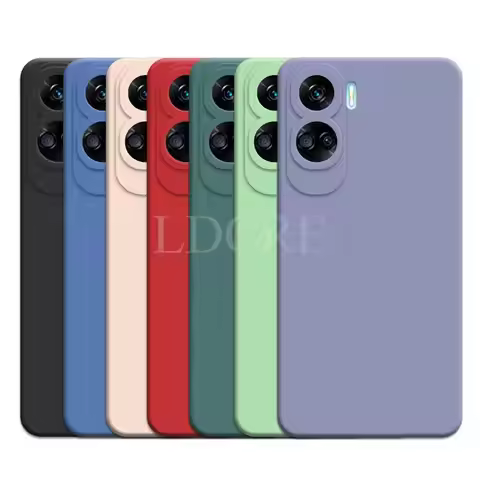 For Honor 90 Lite Case Liquid Silicone Coque Cover For Honor 90 Lite Cover TPU Rubber Protective Pho