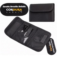 1000D CORDURA Trifold Velcro Wallet Tactical Grade EDC Black Rugged Weatherproof