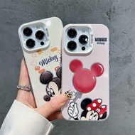 Cute Mickey Minnie cartoon case iPhone xs max xr 11 12 pro 13 14plus 15 pro max iPhone 7 8 se 13 pro max 12 13 mini casing