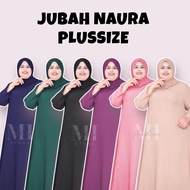 Jubah Muslimah (PLUSSIZE) 4XL-7XL Jubah Kosong - Jubah Naura - with Front Hide Zip & Side Pocket Pre