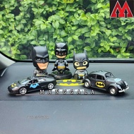 Solar Shaking Bobble Head Figure Decorative Display Batman Car Dashboard Topper