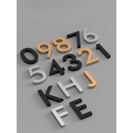 silvery 10x6.6cm large size Number, Number, Alphabet, 3D Signage  Hdb Unit Number Door Number Signag