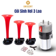 Air Horn/Air Music Horn/Air Horn/VOXBELL 3-Speaker Electric Air Horn Made In Italy- 110-120DB