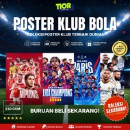 (1 SET OF 24) HD FOOTBALL CLUB POSTER A4 SIZE