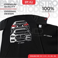 [BND] T-Shirt bmw F30 F&R T-Shirt F30 Premium Quality Car T-Shirt