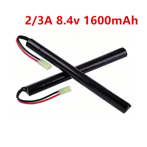 8.4V Airsoft Battery 2/3A 1600mAh 8.4V NIMH Battery For Cyma AK47 AEG'S rosman Pulse R76 with Mini T