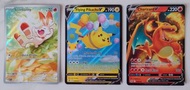 PTCG 美版 Scorbunny / Pikachu / Charizard card