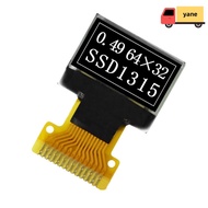 YANE OLED Screen Board, SSD1315 Drive IC 0.49 inch OLED Screen Display, usable I2C Interface 64*32 3
