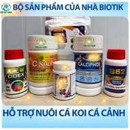 Koi fish, ornamental fish, seafood care product set of biotik, B52, C SOCK, CALCIPHOS, CIDEX,TETRA