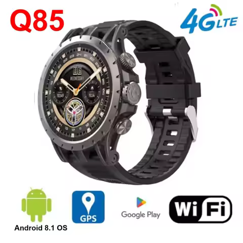 4G Full Netcom Android 8.1 OS Smart Watch Q85 1.43'' Amoled Screen 2GB+32GB GPS WIFI Video Call 2MP 
