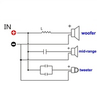 DOREEN Frequency Dividers 3-Way 200W Speaker Accessories Crossover Filters Sound Accessories Crossov