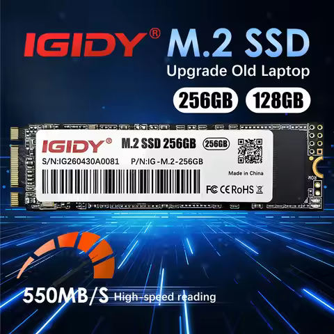 M.2 SSD 256GB Internal Solid State Drive SATA3 AHCI 550MB/s For Laptop Desktop PC Upgrade 128GB/256G