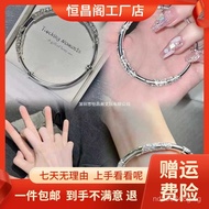 Manufacturer Blossoming Pure Silver Solid Gift for Girlfriend Women's Silver Bracelet Bangle Bracele