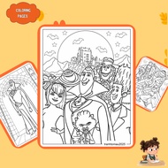 Set of 19/10 sheets of coloring pages, coloring books, mysterious Hotel movie images Hotel Transylva