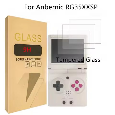 For RG35XXSP Screen Protector Film HD Anbernic RG35XX SP 9H Tempered Glass Screen Protector Films Ac