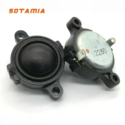 SOTAMIA 2Pcs 25mm Tweeter with Ear 6 Ohm 10W Internal Magnetic Dome Silk Film Smart Audio Speaker Ho