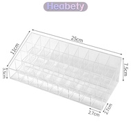 Heabety กล่องใส่ลิปสติกแบบใสขนาด9-40ช่องกล่องจัดระเบียบเครื่องสำอางที่เก็บลิปสติกที่ตั้งโชว์กล่องจัด