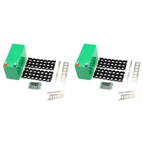 AS62 2X DIY 12V Lithium Battery Storage Box 3X7 18650 Battery Case Fixture Holder BMS 3S40A Lithium 