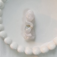 細料粉紫小猴子吊墜 | 天然緬甸玉A貨翡翠