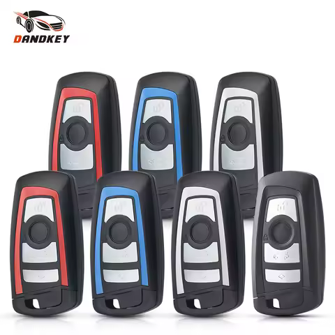 Dandkey 3/4 Buttons Replacement Smart Key Shell For BMW CAS4 F 3 5 7 Series E90 E92 E93 X5 F10 F20 F