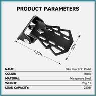 1 Pair Bike Rear Feet Fold Pedal Anti-Slip Pedal Foot Post Foot Pegs Bicycle MTB Accessories