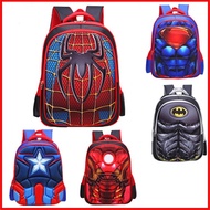 Children Bag Back To School Superman School Backpack Wearproof Decompression Bags Spiderman Backpack
