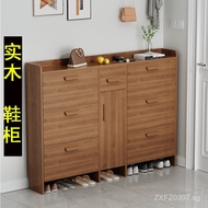 Household Shoe Cabinet Simple Entryway Shoe Cabinet Large Capacity]Shoe Cabinet Solid Wood Shoe Cabi