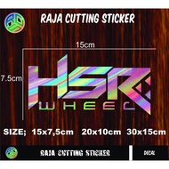 HSR Racing Wheels logo Sticker | Cutting Sticker 2 colors hits viral